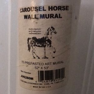 Carousel horse wall mural